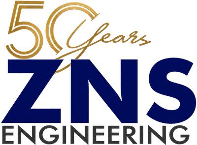 ZNS 50th Anniversary logo